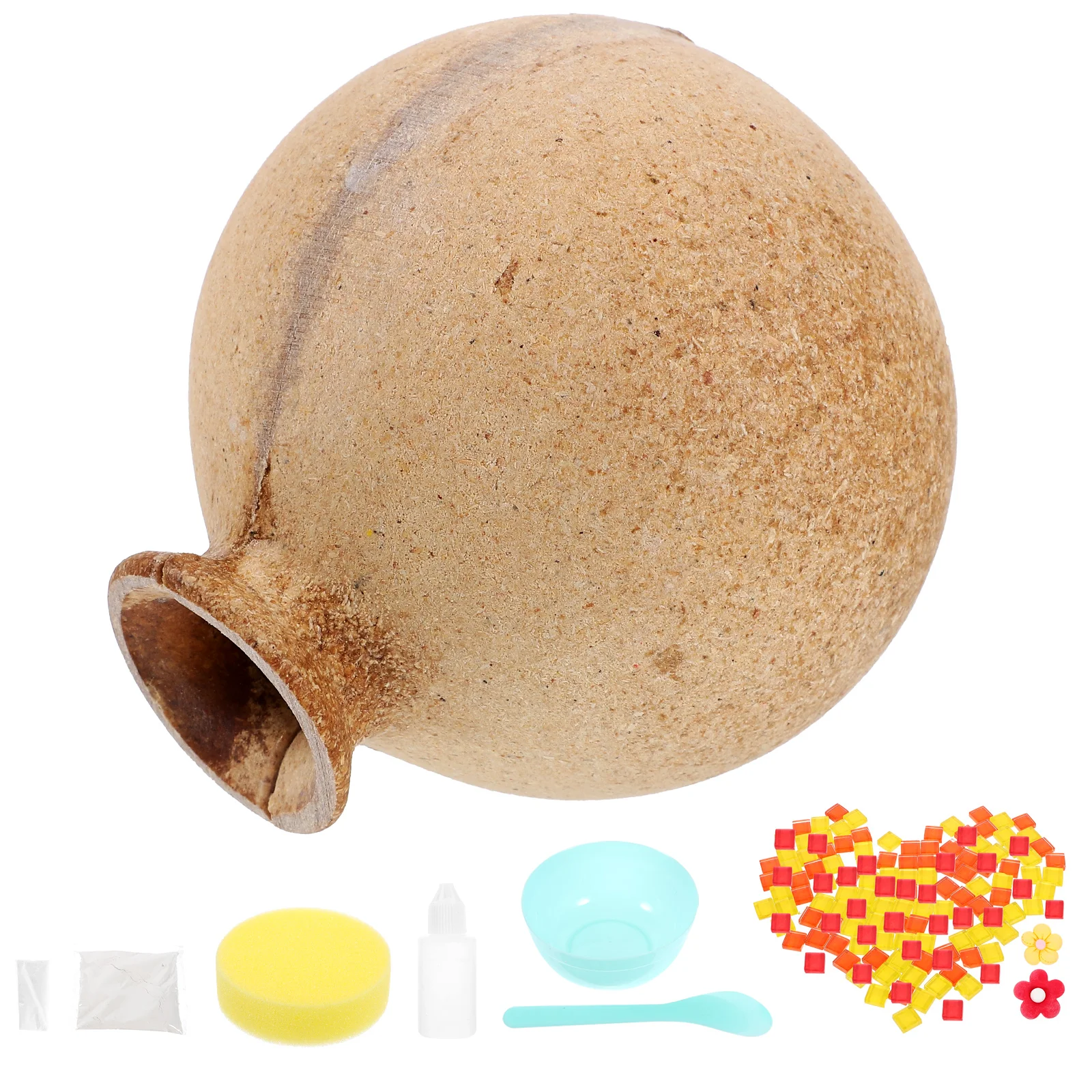 DIY Mosaic Vase Material Bag Orange Soda Design Dried Flower Arrangement Vases Plant Container Decor Kids Craft Home Project
DIY Mosaic Vase Material Bag Orange Soda Design Dried Flower Arrangement Vases Plant Container Decor Kids Craft Home Project