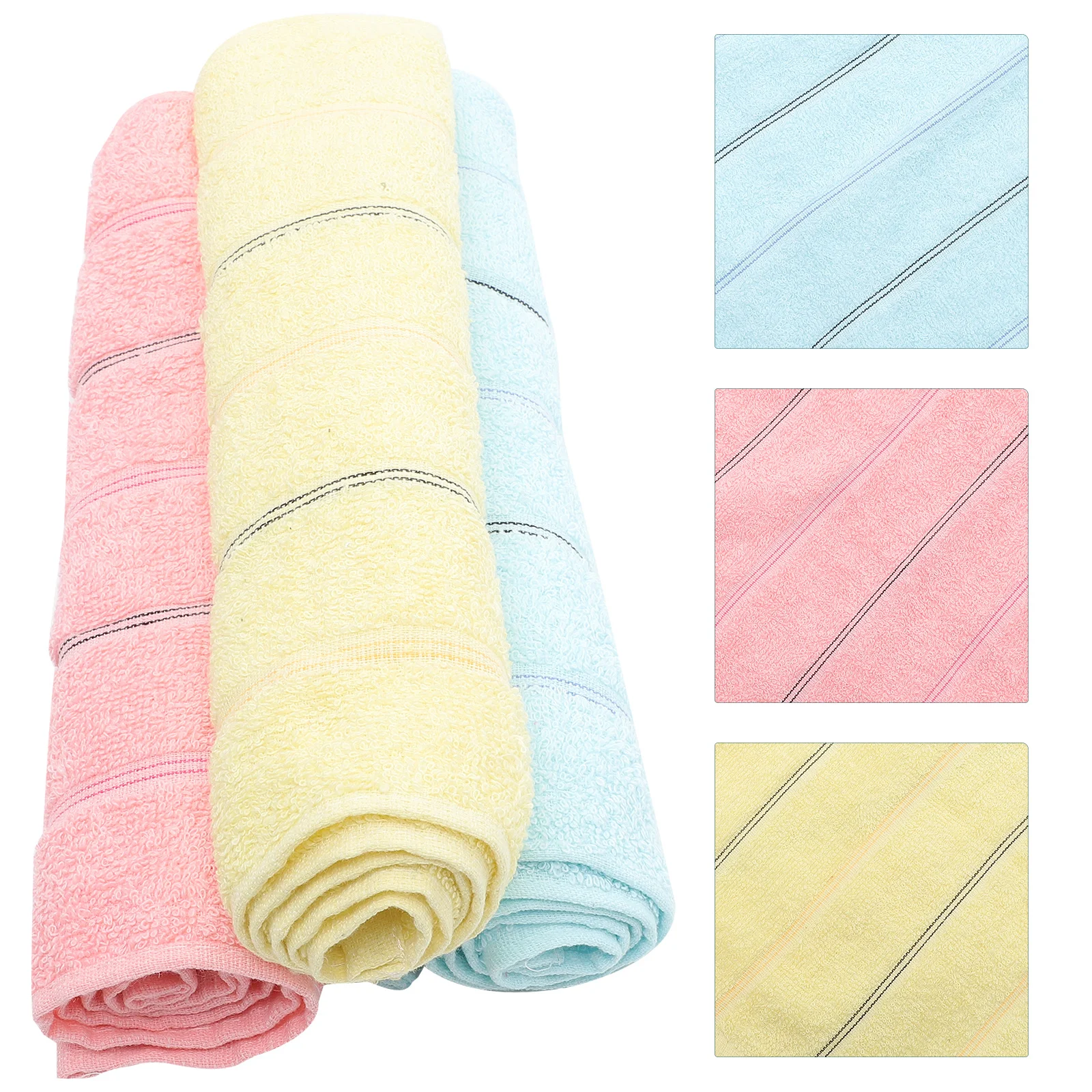 4Pcs Multifunctional Striped Towels Premium Cotton Highly Absorbent Washcloths for Face Hands Household
4Pcs Multifunctional Striped Towels Premium Cotton Highly Absorbent Washcloths for Face Hands Household