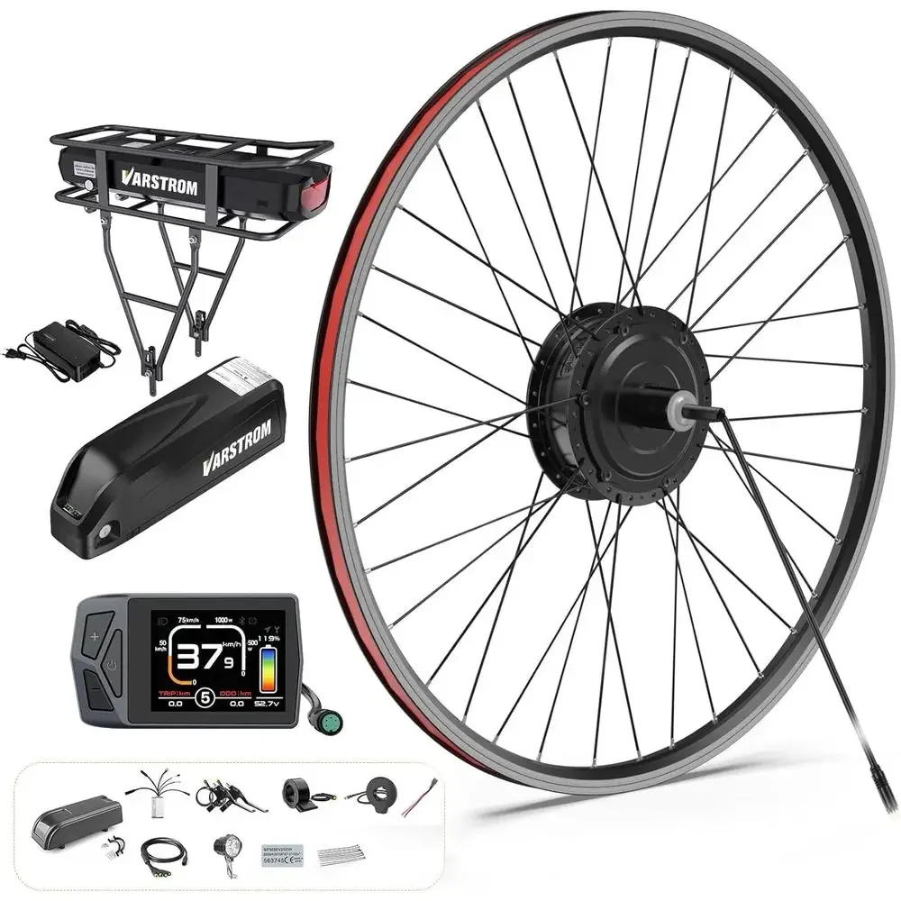 48V 500W/750W Rear Hub Motor Conversion Kit for 20-27.5 Bikes with Battery and Display
48V 500W/750W Rear Hub Motor Conversion Kit for 20-27.5 Bikes with Battery and Display