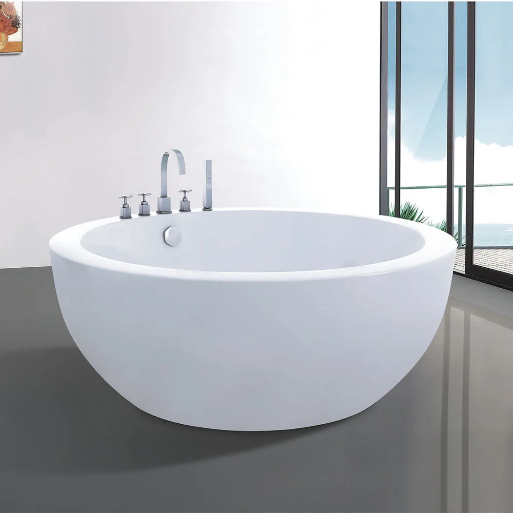 Custom White Acrylic Round Freestanding Bathtub Modern ABS Soaking Massage Bathtub with Drainer Accessory for Bathroom
Custom White Acrylic Round Freestanding Bathtub Modern ABS Soaking Massage Bathtub with Drainer Accessory for Bathroom