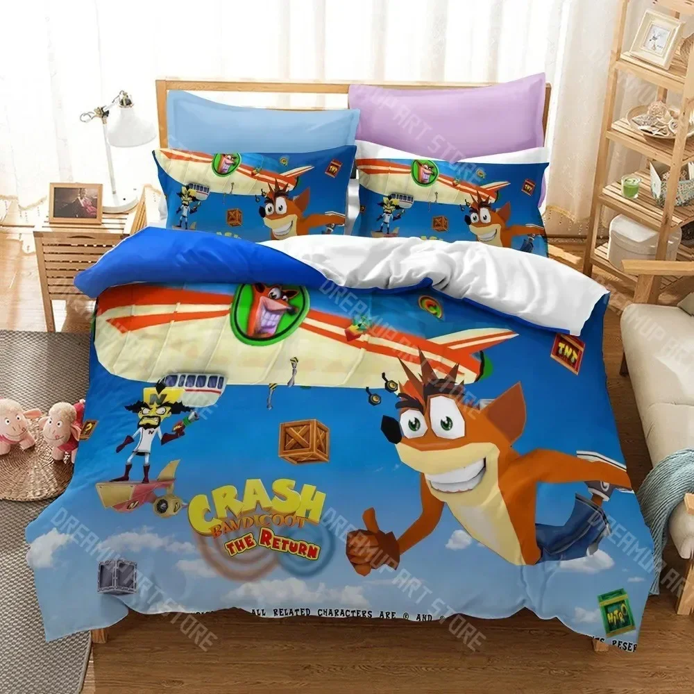 3D Print Classic Game Crash Bandicoot Cartoon Duvet Cover Set 3D Print Comforter Bedclothes for Boy Girl Bedding Sets Bedroom
3D Print Classic Game Crash Bandicoot Cartoon Duvet Cover Set 3D Print Comforter Bedclothes for Boy Girl Bedding Sets Bedroom