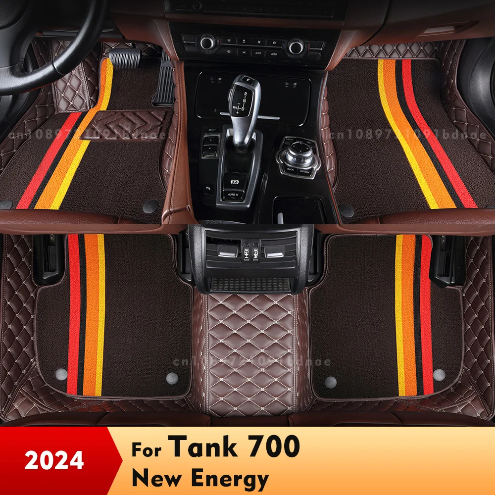 Для Tank 700 New Energy 2024, двухслойные автомобильные коврики, изготовленные на заказ автомобильные подушечки для ног, ковер, аксессуары для интерьера
Для Tank 700 New Energy 2024, двухслойные автомобильные коврики, изготовленные на заказ автомобильные подушечки для ног, ковер, аксессуары для интерьера
