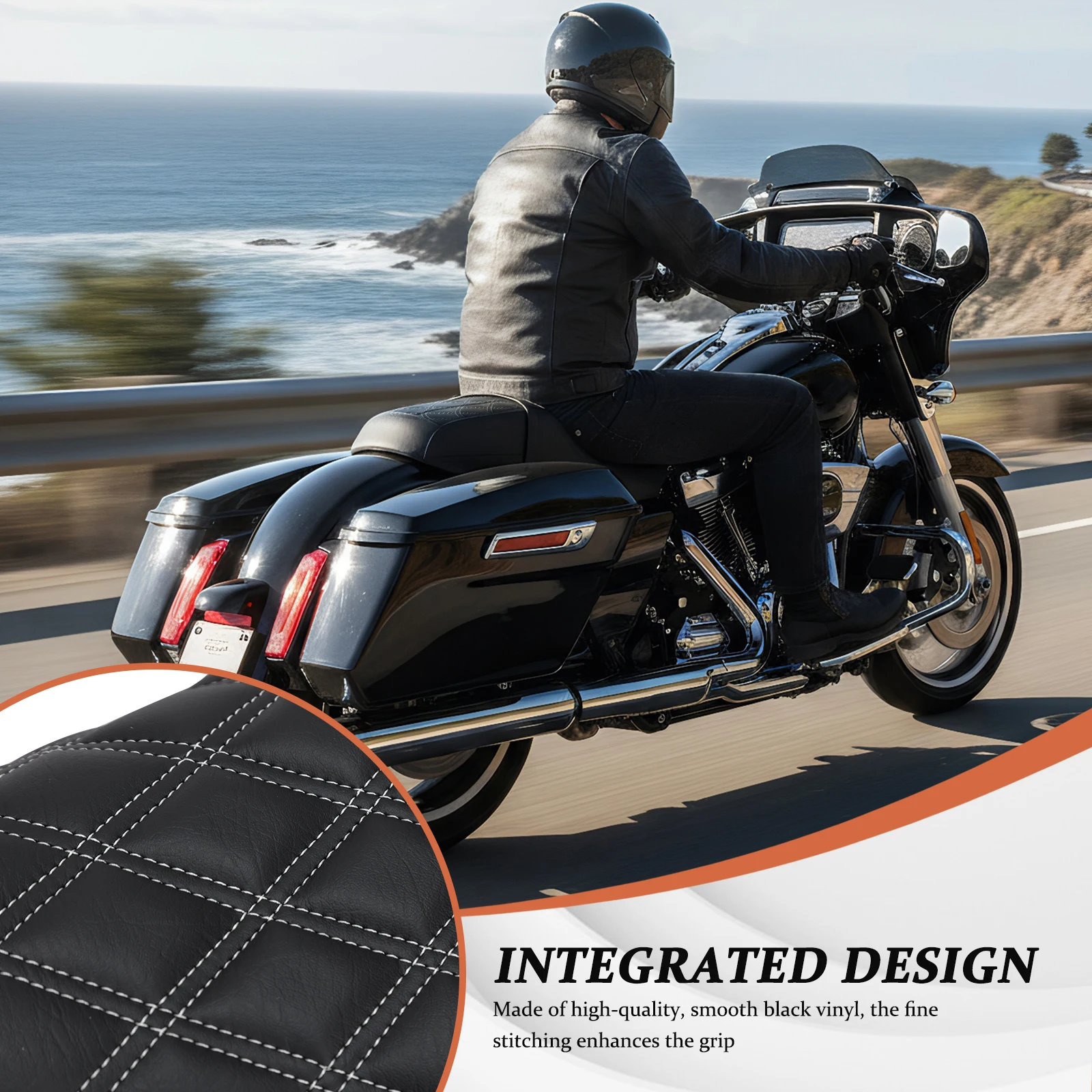 PU Leather One-Piece Seat Stepped Type with Diamond Pattern Stitching for Harley Street Glide Ultra FLHXU CVO Road Glide
PU Leather One-Piece Seat Stepped Type with Diamond Pattern Stitching for Harley Street Glide Ultra FLHXU CVO Road Glide
