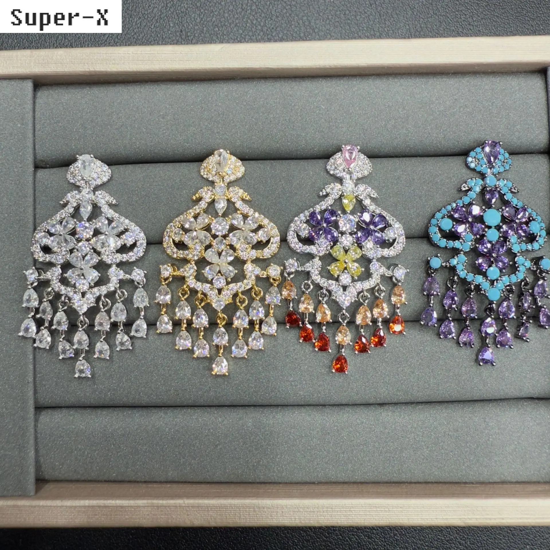 fashion cubic zirconia earrings for women vintage jewelry gala event party dangling earrings teardrop purple silver gold color
fashion cubic zirconia earrings for women vintage jewelry gala event party dangling earrings teardrop purple silver gold color