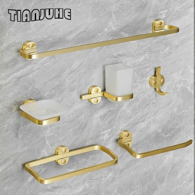 Modern Space Aluminum Bathroom Shelving Suite with Towel and Tissue Holders Wall Mounted Storage for Sanitary Ware
Modern Space Aluminum Bathroom Shelving Suite with Towel and Tissue Holders Wall Mounted Storage for Sanitary Ware