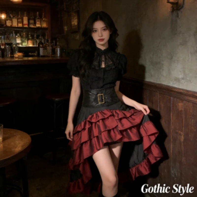 Женская длинная юбка в готическом пиратском стиле, европейско-американская макси-юбка с асимметричным подолом и оборками, трансграничная поставка
Женская длинная юбка в готическом пиратском стиле, европейско-американская макси-юбка с асимметричным подолом и оборками, трансграничная поставка