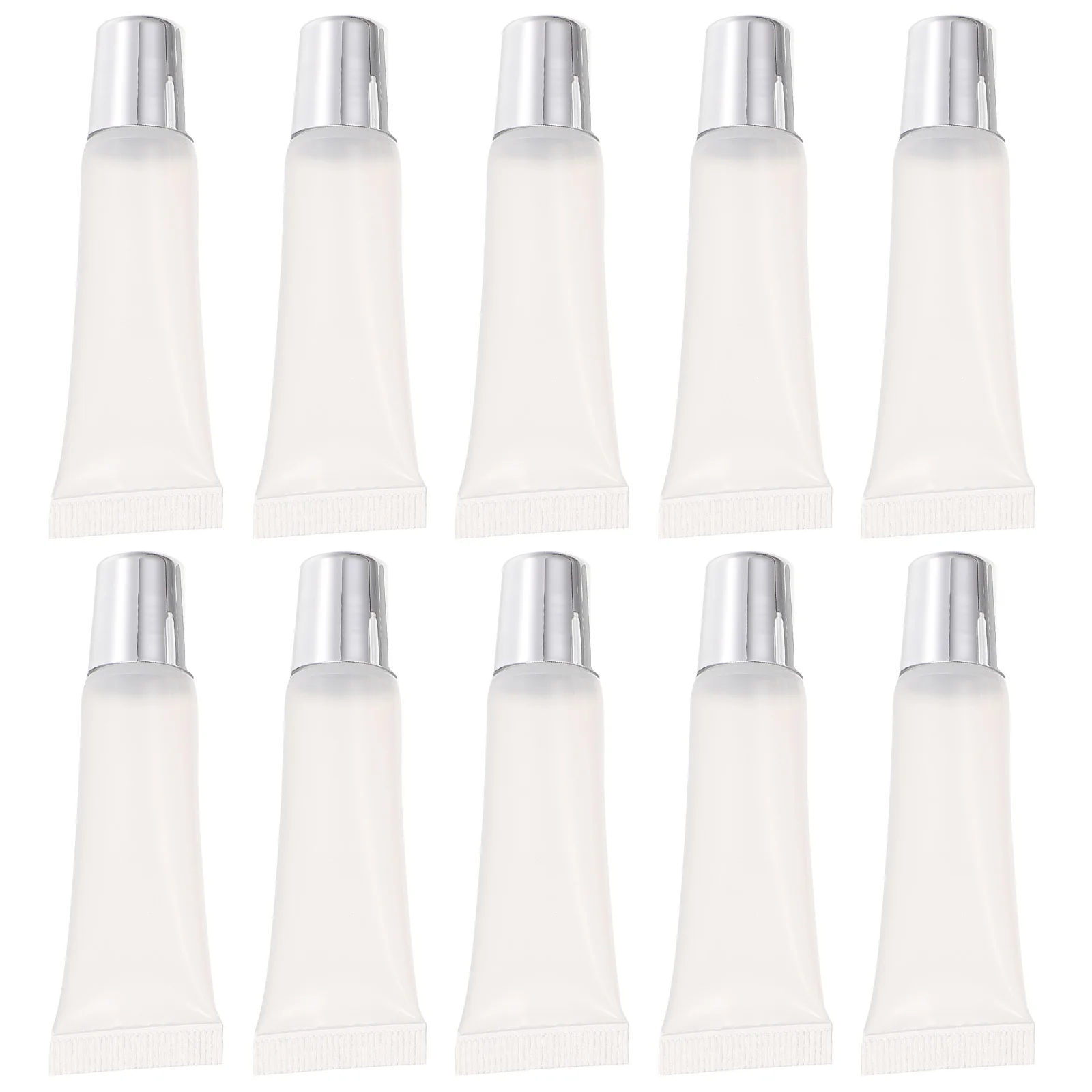 10pcs Lip Gloss Tubes Empty Refillable 10ml Silver Cap Clear Portable DIY Lipstick Containers For Travel Shopping
10pcs Lip Gloss Tubes Empty Refillable 10ml Silver Cap Clear Portable DIY Lipstick Containers For Travel Shopping