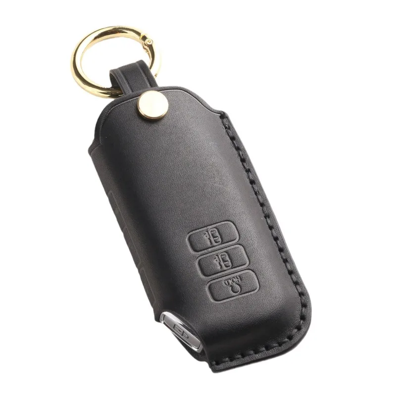 Genuine Leather Handmade Car Key Case Cover Shell Protector Fob Holder for KIA KN Sorento Carnival Accessories Keychain
Genuine Leather Handmade Car Key Case Cover Shell Protector Fob Holder for KIA KN Sorento Carnival Accessories Keychain
