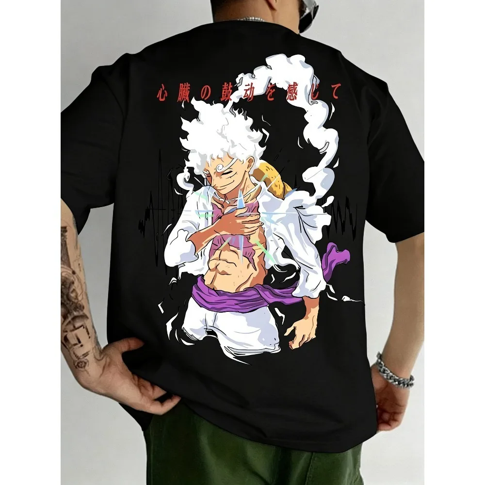 Unisex Cotton T-shirt ONE PIECE Luffy Nika Sun God 2026 Summer Harajuku Anime Printed Large Loose Parent Child Short Sleeve
Unisex Cotton T-shirt ONE PIECE Luffy Nika Sun God 2026 Summer Harajuku Anime Printed Large Loose Parent Child Short Sleeve