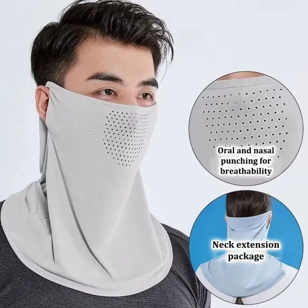 Ice Silk Face Mask UV Protection Full Face Ice Silk Mask Neck Guard Breathable Sun Protection Mask for Outdoor Driving Cycling
Ice Silk Face Mask UV Protection Full Face Ice Silk Mask Neck Guard Breathable Sun Protection Mask for Outdoor Driving Cycling