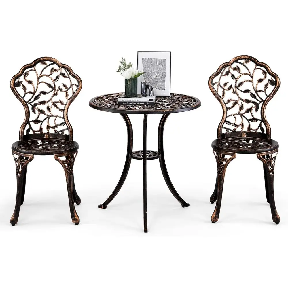 Patio Table and Chairs Set, Cast Outdoor Cae Table and Chairs Set o 3, Stability Patio Bistro Sets or Garden, Patio, Balcony, Le
Patio Table and Chairs Set, Cast Outdoor Cae Table and Chairs Set o 3, Stability Patio Bistro Sets or Garden, Patio, Balcony, Le