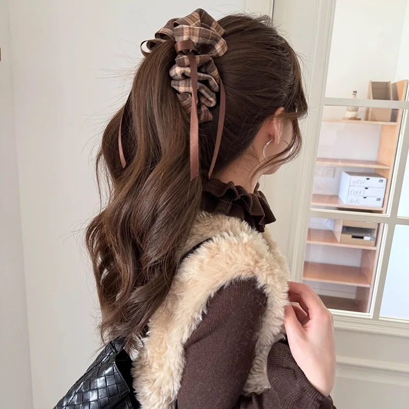 Banana Hair Clip Plaid Tartan Korean Retro Bow Ribbon Wrinkle Fabric for Ponytail School Style Daily Home Premium Quality
Banana Hair Clip Plaid Tartan Korean Retro Bow Ribbon Wrinkle Fabric for Ponytail School Style Daily Home Premium Quality