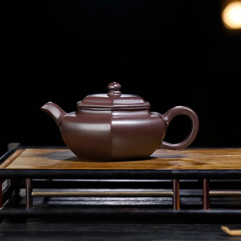 High Quality Yixing Zisha Teapot Tea Set Ore Purple Clay Handmade Hexagonal Archaized Pot Household
High Quality Yixing Zisha Teapot Tea Set Ore Purple Clay Handmade Hexagonal Archaized Pot Household