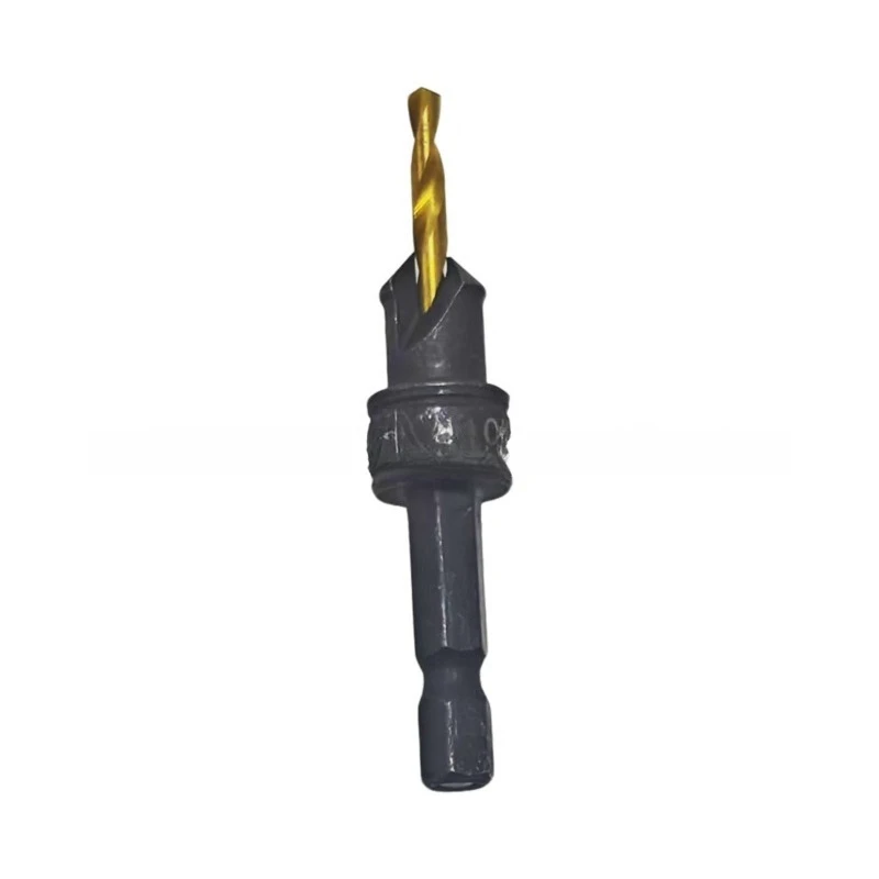 Woodworking hole opener, double slot double edge countersunk head drill, countersunk hole drill positioning integrated hexagonal
Woodworking hole opener, double slot double edge countersunk head drill, countersunk hole drill positioning integrated hexagonal