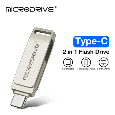 2 in 1 OTG Type C to Lightning Flash Pen Drive Usb 3.0 32GB 64GB 128GB 256G 512G Memory Stick usb C flash disk type-C Pendrive