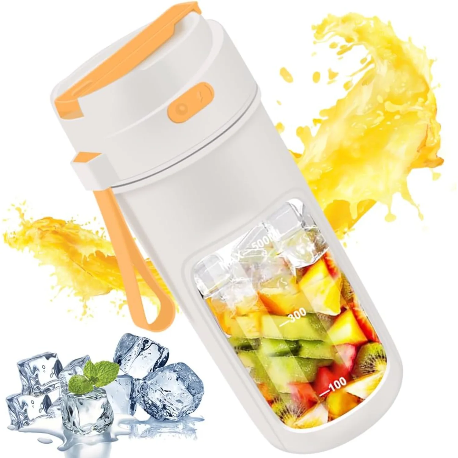 Portable Blender, Personal Blender for Shakes and Smoothies, Updated 10 Blades 500ml large Capacity Smoothie Blender and USB Rec
Portable Blender, Personal Blender for Shakes and Smoothies, Updated 10 Blades 500ml large Capacity Smoothie Blender and USB Rec