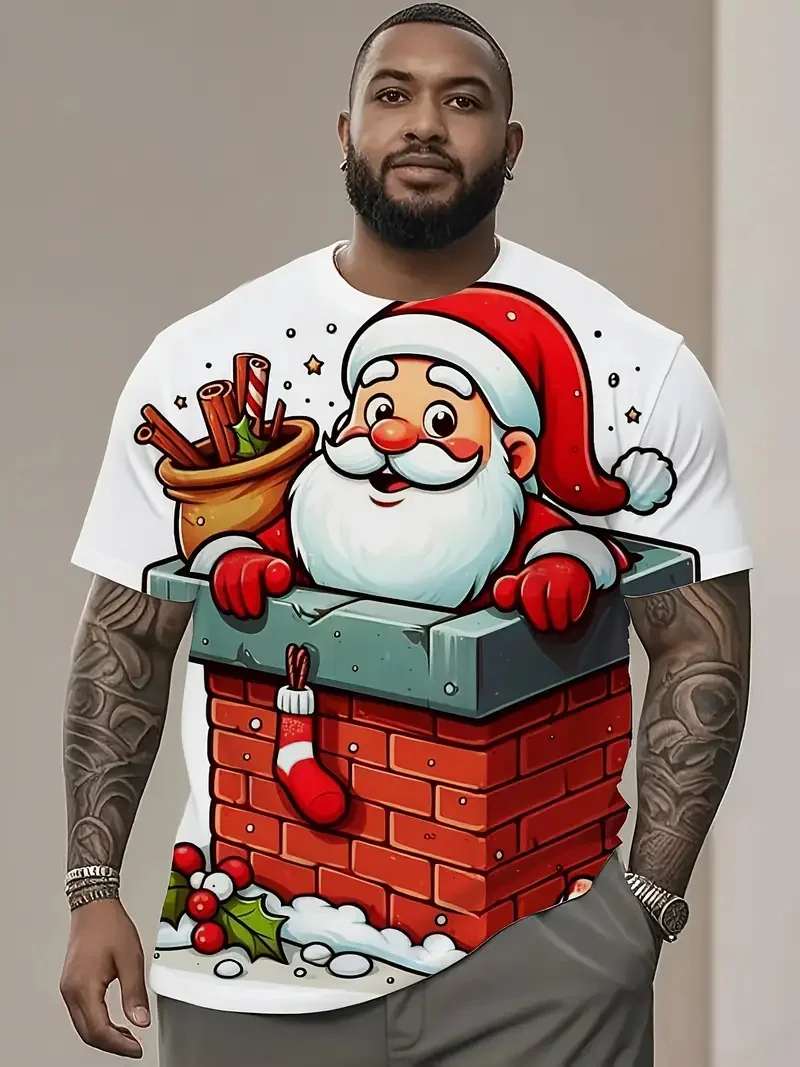 Funny Cartoon Santa Clause Graphic T-Shirt Merry Christmas Round Neck Short Sleeve Tees Fashion Loose Casual Comfortable Clothes
Funny Cartoon Santa Clause Graphic T-Shirt Merry Christmas Round Neck Short Sleeve Tees Fashion Loose Casual Comfortable Clothes