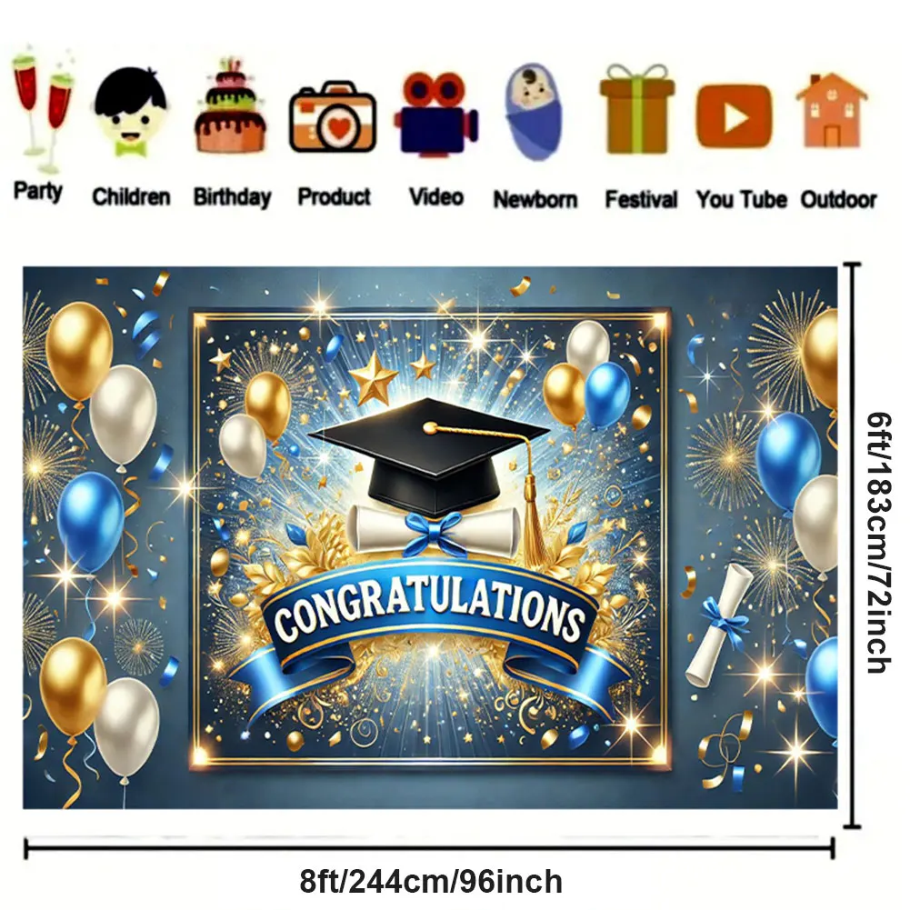 Поздравляем Grad фон для фотосъемки ткань износостойкий красочный фотобаннер шляпа бакалавра фото фон для вечеринки реквизит
Поздравляем Grad фон для фотосъемки ткань износостойкий красочный фотобаннер шляпа бакалавра фото фон для вечеринки реквизит