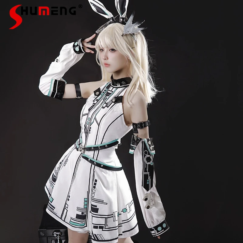 Ladies Lolita Cosplay Cool Dresses Popular Design Mechanical Sense Function Style Suit Dress Headband Hand Sleeves 3-pieces Set
Ladies Lolita Cosplay Cool Dresses Popular Design Mechanical Sense Function Style Suit Dress Headband Hand Sleeves 3-pieces Set