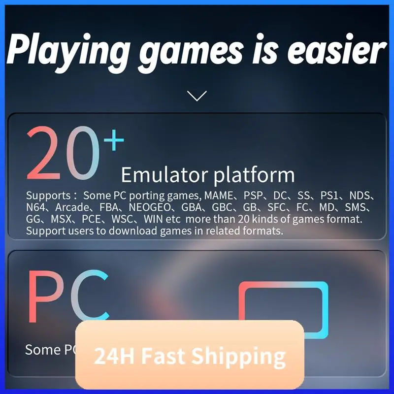 RG ARC-S Handheld Game Console 256G 4Inch IPS Linux OS Six Button Design Retro Video Players Support Wired Handle A Easy To Use
RG ARC-S Handheld Game Console 256G 4Inch IPS Linux OS Six Button Design Retro Video Players Support Wired Handle A Easy To Use