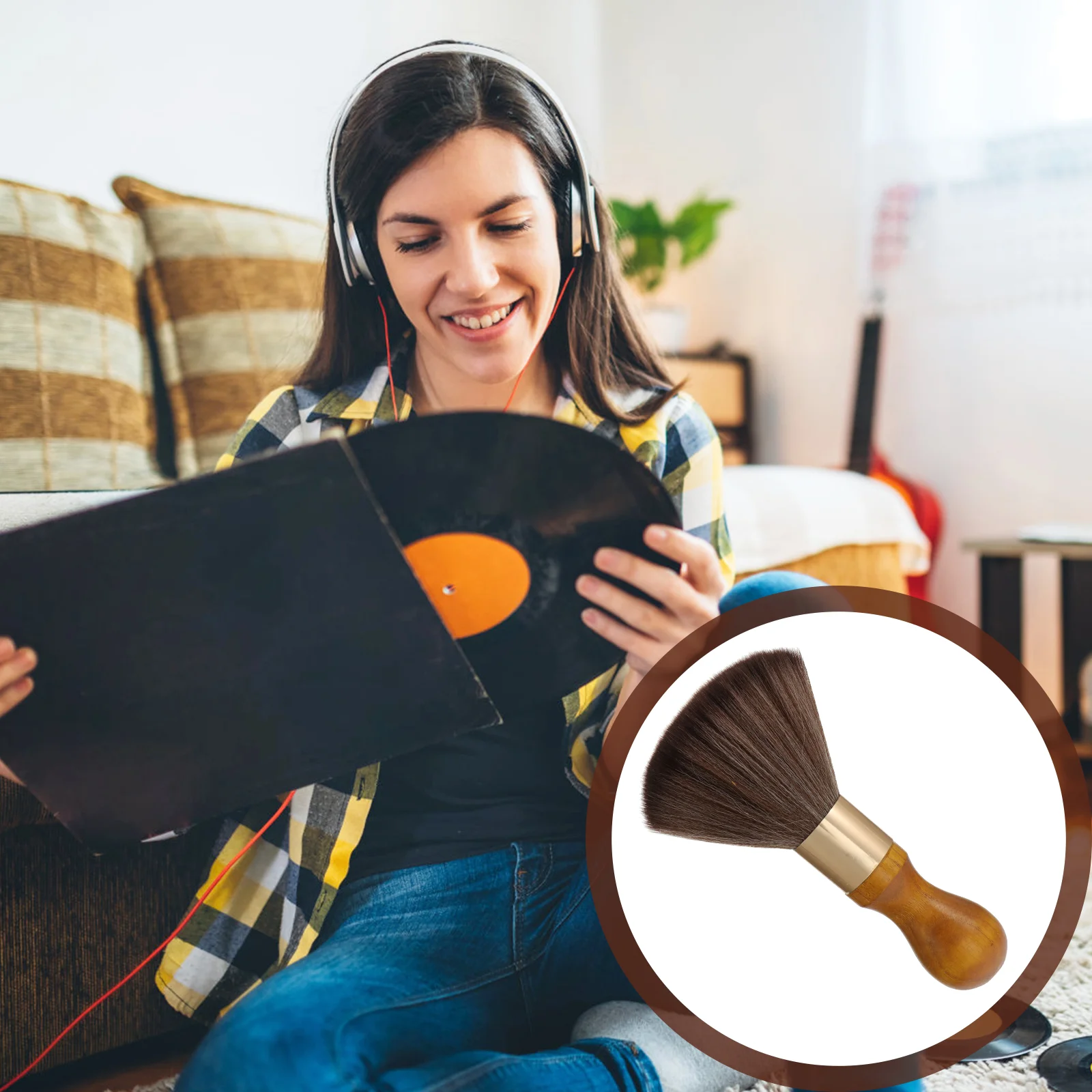 Cleaning Brush CD Turntable Cleaner Vinyl Records Detergent Wooden Handle Fiber Wool Makeup
Cleaning Brush CD Turntable Cleaner Vinyl Records Detergent Wooden Handle Fiber Wool Makeup