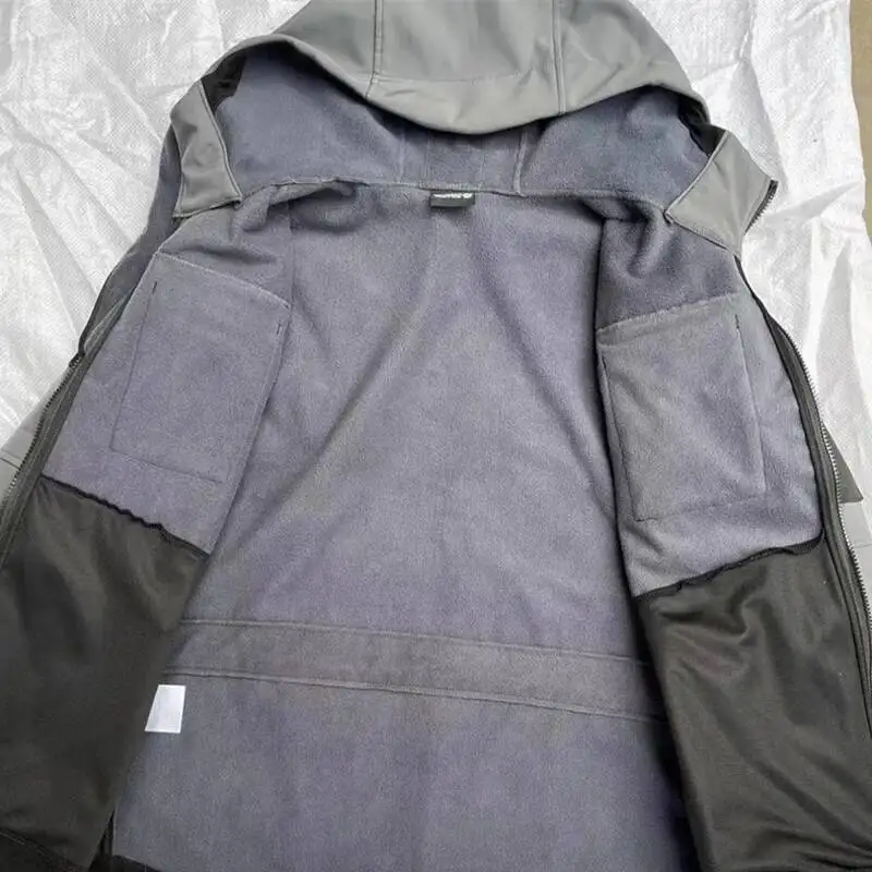 Тактические пальто из акульей кожи, мужские флисовые куртки из софтшелла, ветрозащитные куртки с капюшоном, уличная функциональная униформа, камуфляжные парки с несколькими карманами
Тактические пальто из акульей кожи, мужские флисовые куртки из софтшелла, ветрозащитные куртки с капюшоном, уличная функциональная униформа, камуфляжные парки с несколькими карманами