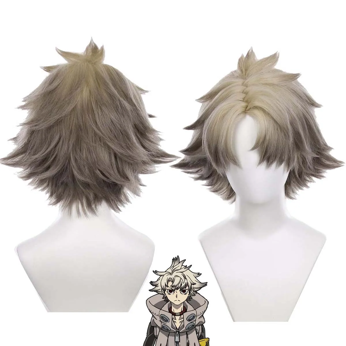 Halloween Party Men Rudo Surebrec Cosplay Light Golden Gray Mix Hair Wig
Halloween Party Men Rudo Surebrec Cosplay Light Golden Gray Mix Hair Wig
