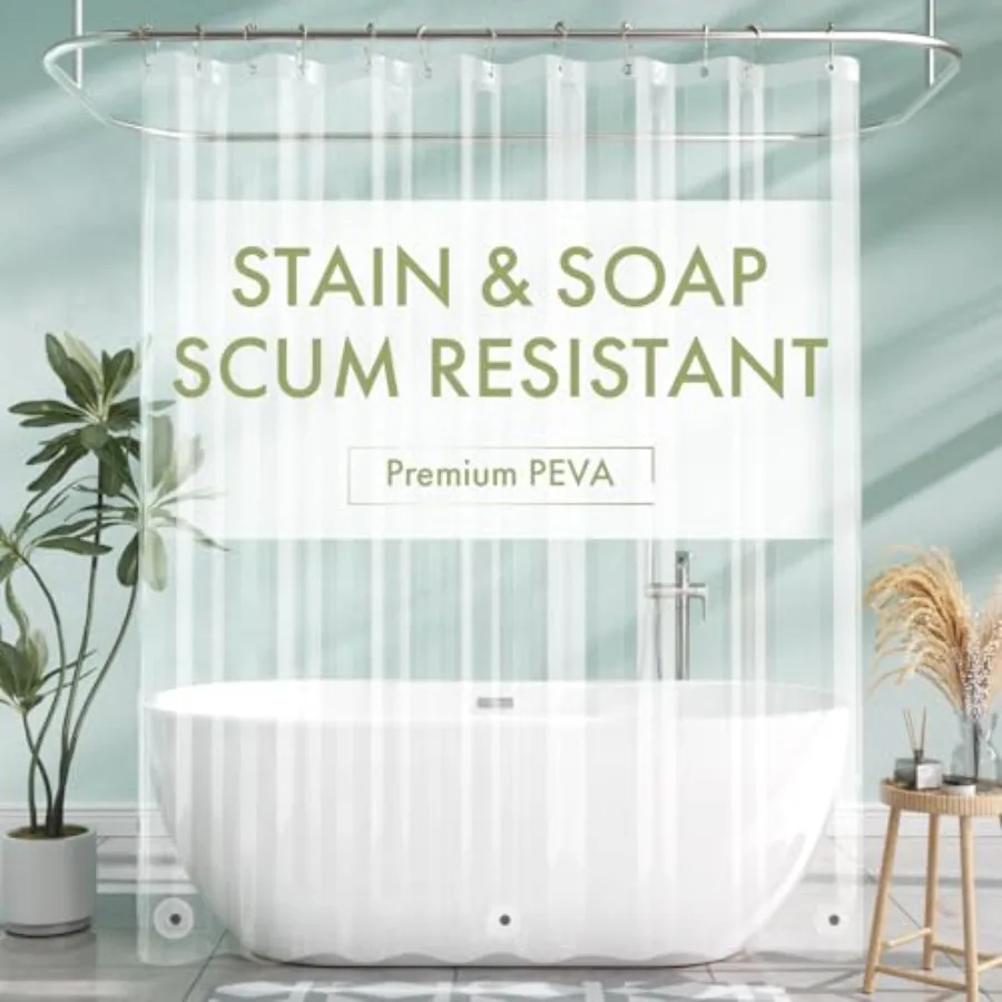 Shower Curtain Liner, 72x72 Clear Shower Curtain Liner, Waterproof Plastic Shower Liner, Cute Lightweight PEVA Shower Curtain f
Shower Curtain Liner, 72x72 Clear Shower Curtain Liner, Waterproof Plastic Shower Liner, Cute Lightweight PEVA Shower Curtain f