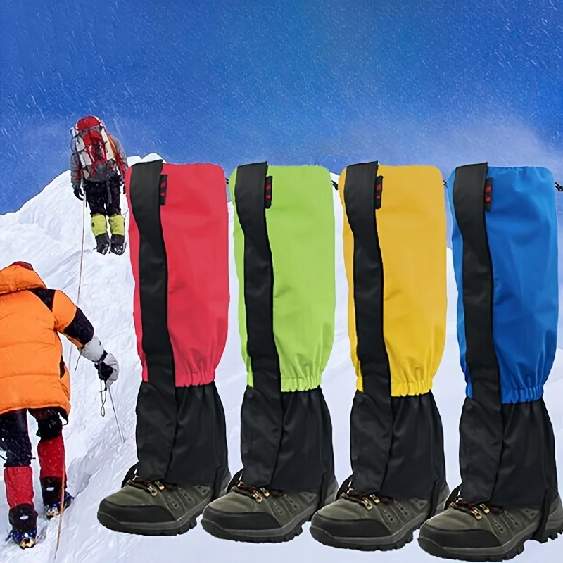 1pair All-Terrain Leg Gaiters, Waterproof Snow Covers for Winter Hiking, Skiing, Sand & Snow, Adjustable, Durable Outdoor Gear
1pair All-Terrain Leg Gaiters, Waterproof Snow Covers for Winter Hiking, Skiing, Sand & Snow, Adjustable, Durable Outdoor Gear