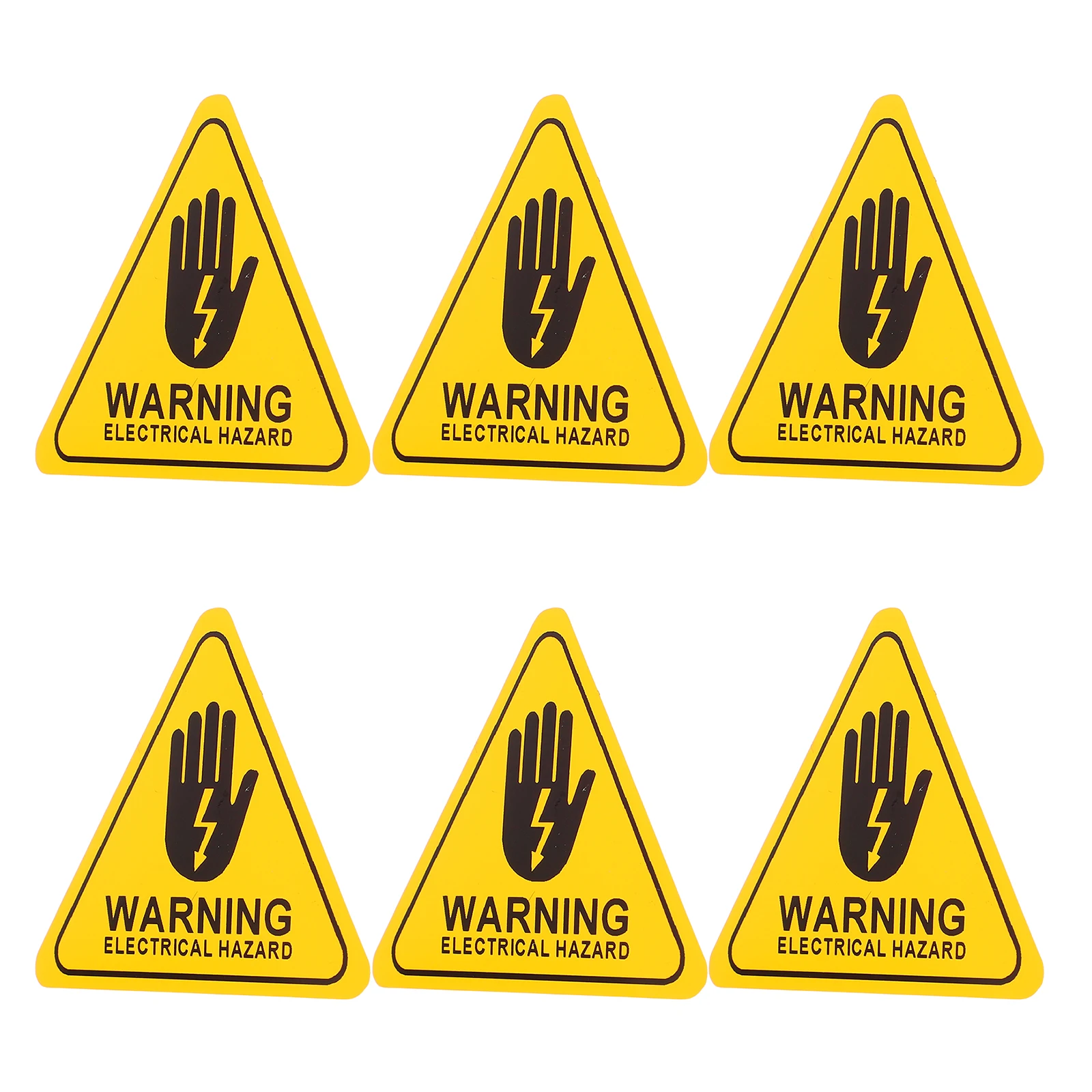 6pcs Electrical Safety Signs High Visibility Warning Stickers Shock Risk PVC Self Adhesive Traffic Safety
6pcs Electrical Safety Signs High Visibility Warning Stickers Shock Risk PVC Self Adhesive Traffic Safety