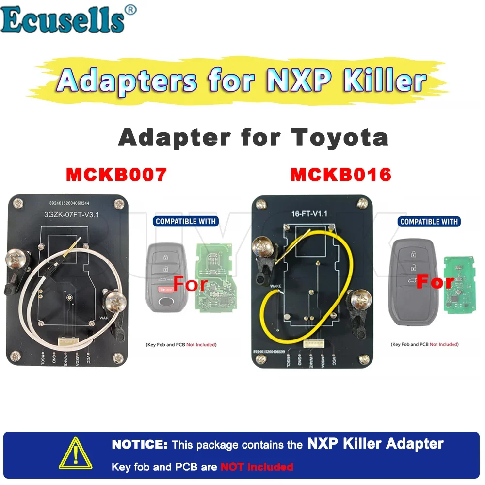 CNP259 Solder-Free Adapters Base MCKB007 MCKB016 for toyota Work with NXP Killer Support Unlock Adding for NXP NCF29XX Chip
CNP259 Solder-Free Adapters Base MCKB007 MCKB016 for toyota Work with NXP Killer Support Unlock Adding for NXP NCF29XX Chip
