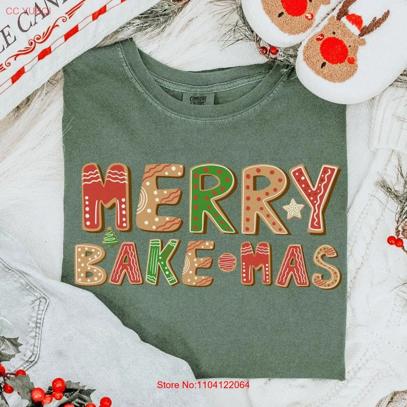 Рождественская футболка для выпечки Cookie Crew Grandma Merry Bakemas с длинными или короткими рукавами
Рождественская футболка для выпечки Cookie Crew Grandma Merry Bakemas с длинными или короткими рукавами