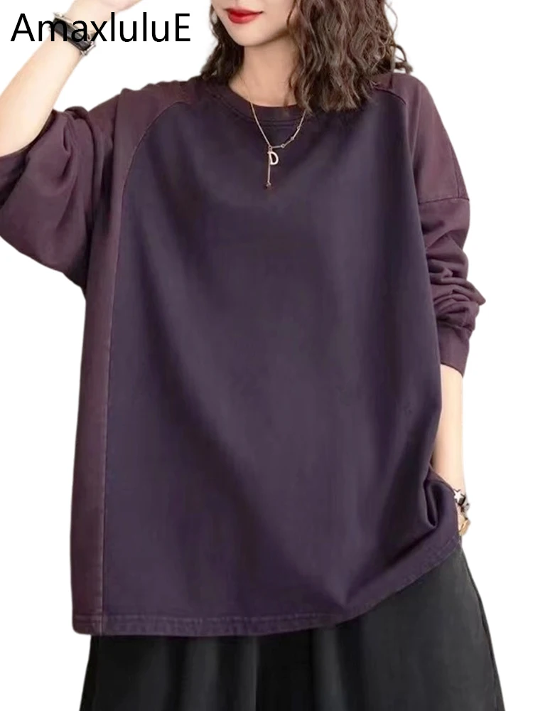 Amax luluE Korean Design Winter Clothes Womens Fashion Loose Leisure Tee Shirts Ladies Classic Vintage Luxury O Neck Cotton Tops
Amax luluE Korean Design Winter Clothes Womens Fashion Loose Leisure Tee Shirts Ladies Classic Vintage Luxury O Neck Cotton Tops