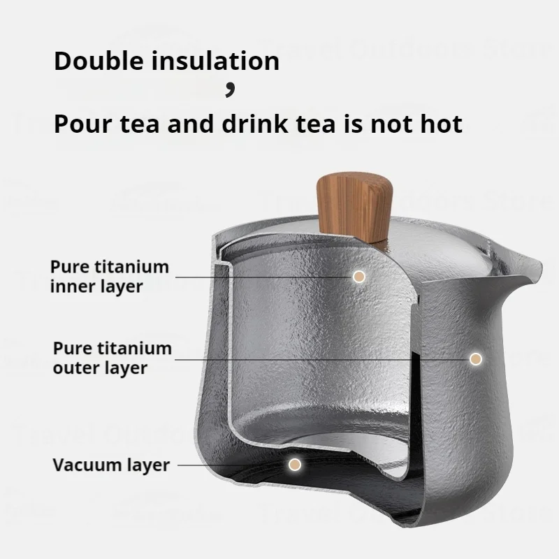 Naturehike Titanium Tea Set Camping Ultralight Drinking Teacup Outdoor Tableware 150ml Picnic Double Layer Titanium Teapot Suit
Naturehike Titanium Tea Set Camping Ultralight Drinking Teacup Outdoor Tableware 150ml Picnic Double Layer Titanium Teapot Suit