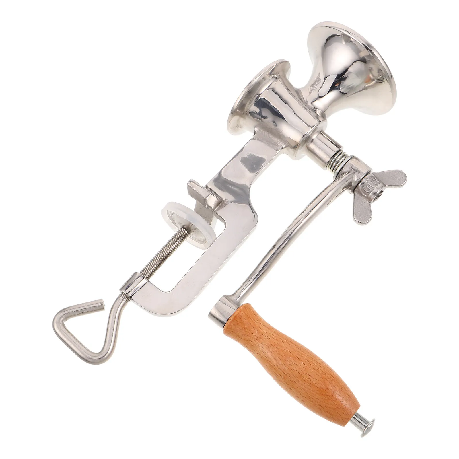 Manual Grain Mill Stainless Steel Coffee Grinder with Non-Slip Wood Hand Crank for Spice Chili Pepper Beans Corn Nut Oats
Manual Grain Mill Stainless Steel Coffee Grinder with Non-Slip Wood Hand Crank for Spice Chili Pepper Beans Corn Nut Oats