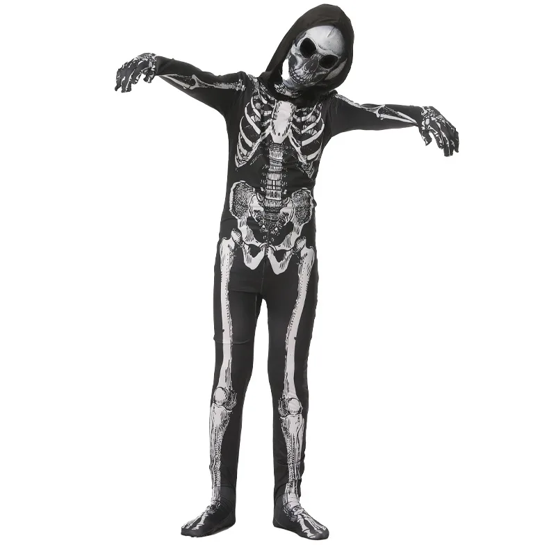 Black Skull Printed Jumpsuit With Hood Skulls Zombie Outfit Enfant Skeleton Costume New Arrival 2026
Black Skull Printed Jumpsuit With Hood Skulls Zombie Outfit Enfant Skeleton Costume New Arrival 2026