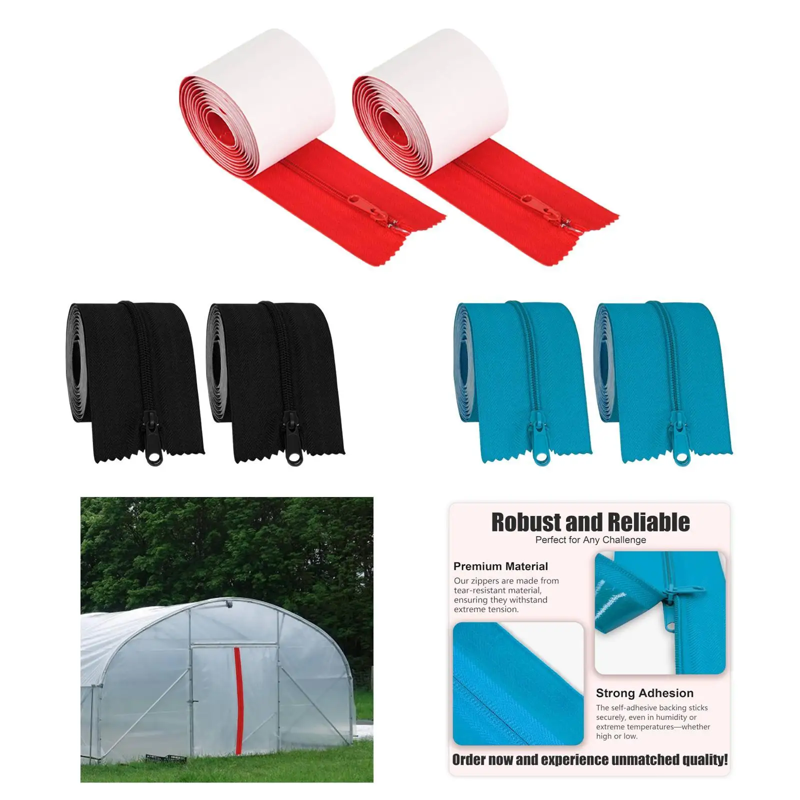 Instant Zipper Door Fix Kit Self Sticky Nylon Zipper Repair for Temporary Dust Barrier Protection
Instant Zipper Door Fix Kit Self Sticky Nylon Zipper Repair for Temporary Dust Barrier Protection