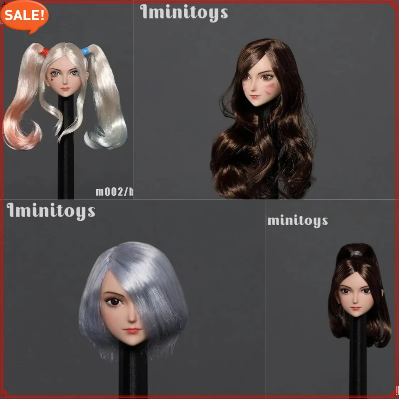 Iminitoys1/6 M002 Anime Beautiful Girl Head Carving Female Soldier Head Sculpt Model for 12" Figures White Skin Doll Body DIY
Iminitoys1/6 M002 Anime Beautiful Girl Head Carving Female Soldier Head Sculpt Model for 12" Figures White Skin Doll Body DIY