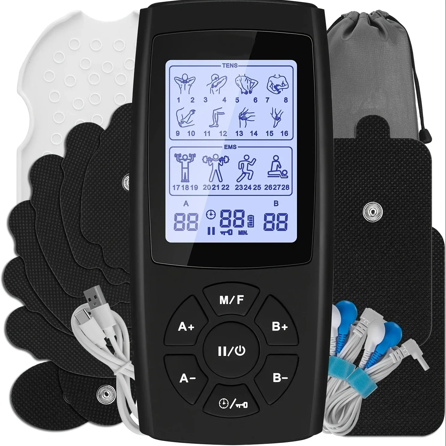 28 Mode Tens Body Massager Electric Digital Therapy Machine Relax EMS Muscle Relieve Pain Electrostimulator Physiotherapy
28 Mode Tens Body Massager Electric Digital Therapy Machine Relax EMS Muscle Relieve Pain Electrostimulator Physiotherapy
