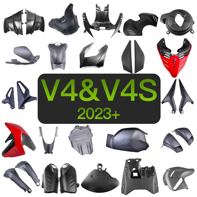 For Ducati V4 V4S Carbon Fiber Accessories Front End Universal Battery Bracket Engine Winglets Fuel Tank Cover Kit
For Ducati V4 V4S Carbon Fiber Accessories Front End Universal Battery Bracket Engine Winglets Fuel Tank Cover Kit