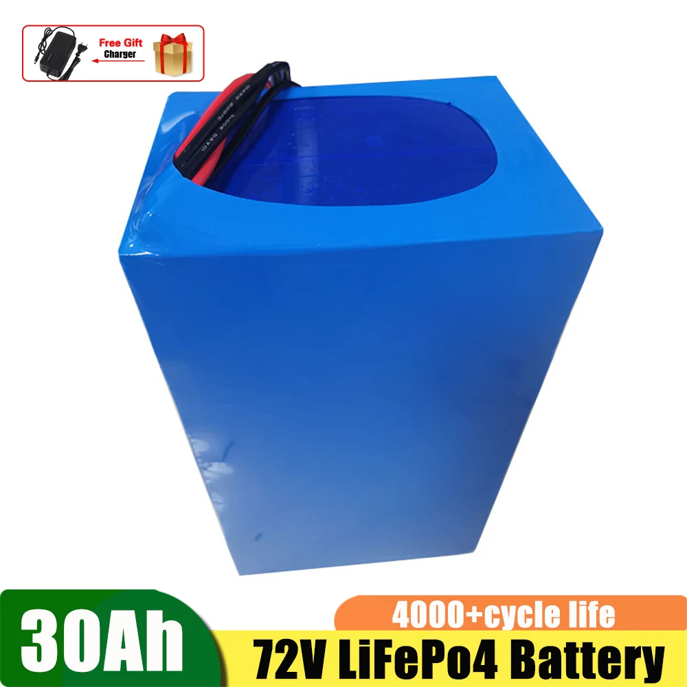 Rechargeable 72V 30Ah LiFePO4 Lithium Battery Pack With BMS For 3000W 2500W Electric Bike E-scooter Hub Motor+5A Charger
Rechargeable 72V 30Ah LiFePO4 Lithium Battery Pack With BMS For 3000W 2500W Electric Bike E-scooter Hub Motor+5A Charger