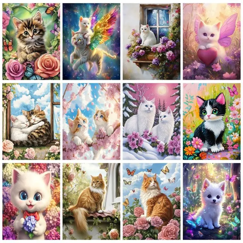 CHENISTORY Paint By Number Flowers Cat DIY Pictures By Numbers Animal Kits Drawing On Canvas HandPainted Gift Home Decor
CHENISTORY Paint By Number Flowers Cat DIY Pictures By Numbers Animal Kits Drawing On Canvas HandPainted Gift Home Decor