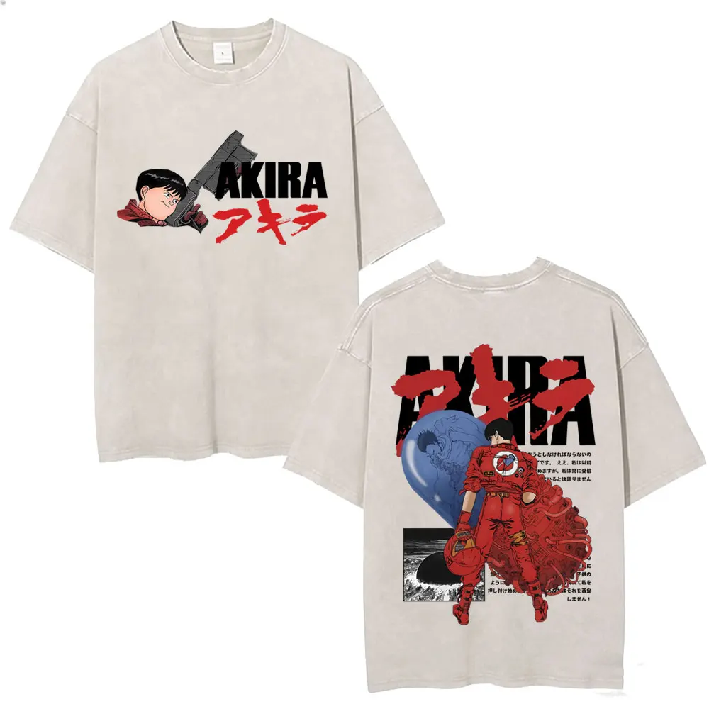 Anime Akira Vintage Washed T Shirt Japanese Science Fiction Cartoon Movie Shotaro Kaneda T-shirt Male Retro Oversized T-shirts
Anime Akira Vintage Washed T Shirt Japanese Science Fiction Cartoon Movie Shotaro Kaneda T-shirt Male Retro Oversized T-shirts