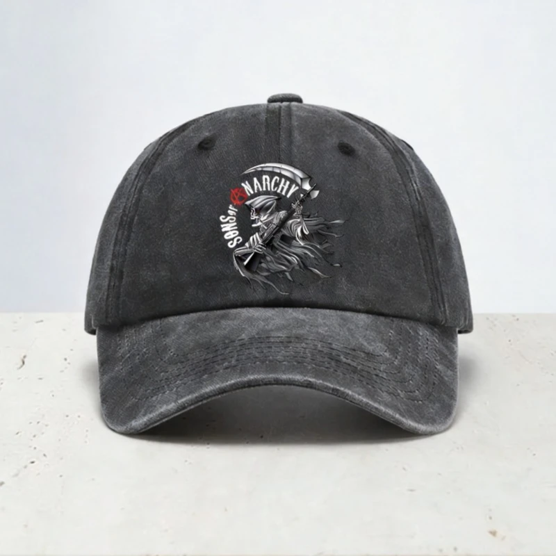 Sons Of Anarchy print Baseball Cap unisex casual Distressed Washed denim Golf hat Summer Breathable soft top snapback hats
Sons Of Anarchy print Baseball Cap unisex casual Distressed Washed denim Golf hat Summer Breathable soft top snapback hats