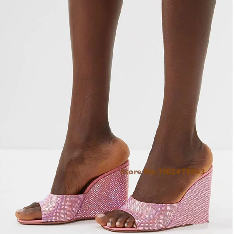 Fish Beak Round Toe Super High Heel Slippers Cycstal Open Toe Party Catwalk Mules Slide Shoes Women Fashion Outside Slippers
Fish Beak Round Toe Super High Heel Slippers Cycstal Open Toe Party Catwalk Mules Slide Shoes Women Fashion Outside Slippers
