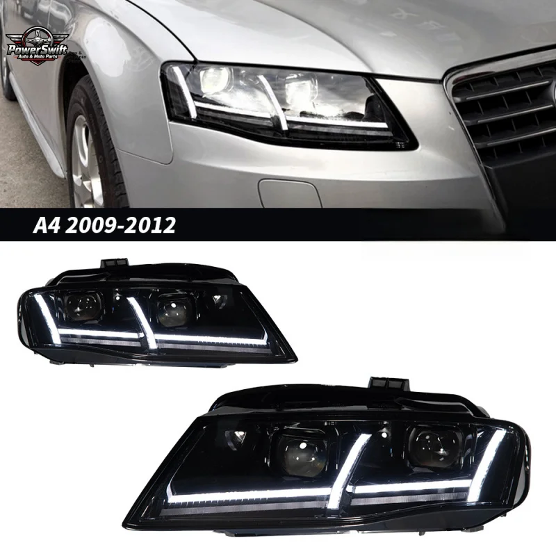 Suitable for 09-12 Audi A4 Headlight Assembly Modified LED Daytime Running Flowing Turn Signals Bi-Optic Lens Lights
Suitable for 09-12 Audi A4 Headlight Assembly Modified LED Daytime Running Flowing Turn Signals Bi-Optic Lens Lights