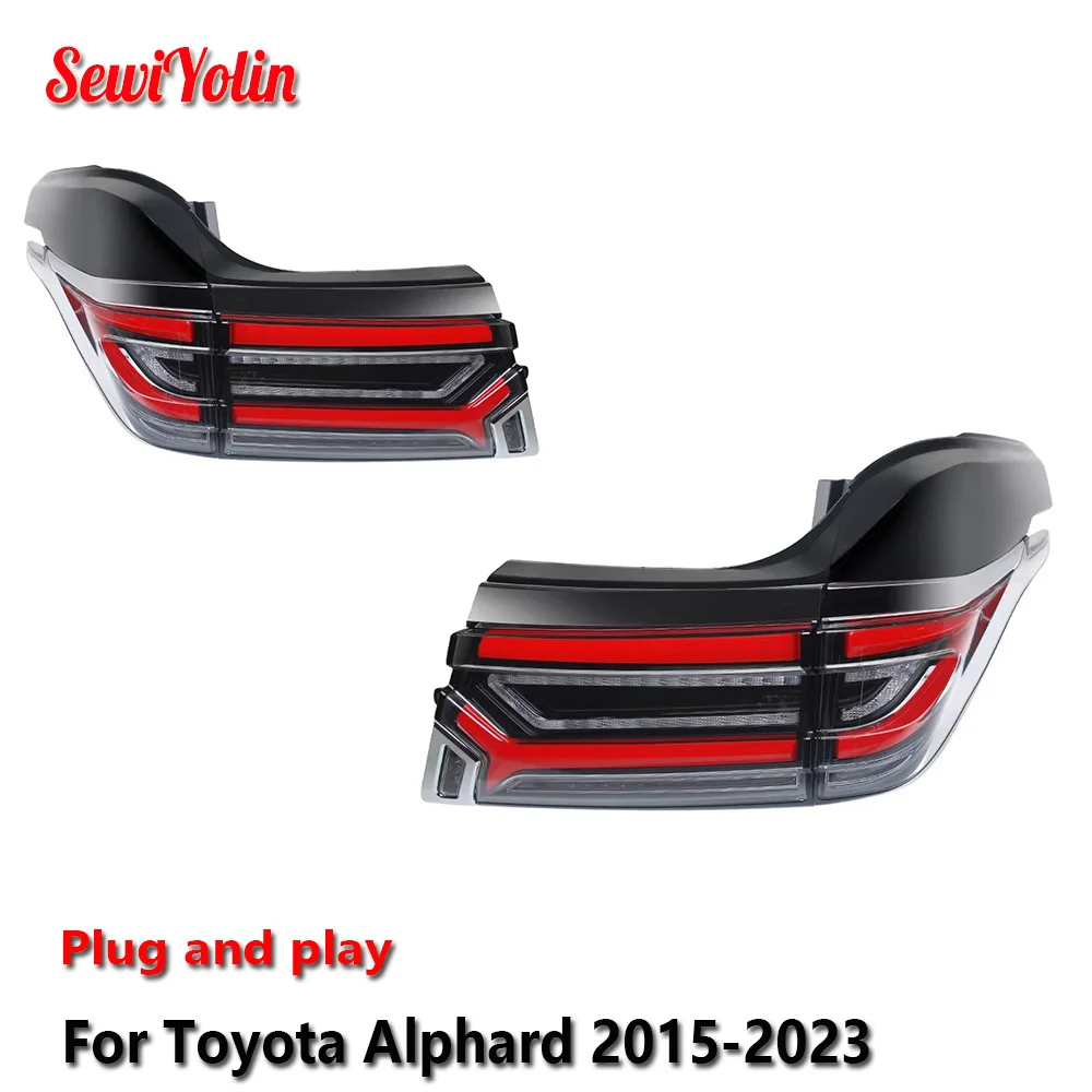 Car LED Tail Light Accessories For Toyota Alphard 2015-2023 Auto Rear Fog DRL Brake Turn Signal Lamp Plug and Play
Car LED Tail Light Accessories For Toyota Alphard 2015-2023 Auto Rear Fog DRL Brake Turn Signal Lamp Plug and Play