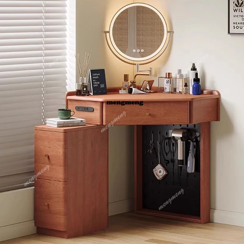 Corner Bedside Vanity Table Modern Drawers Small Chair Dressing Table Vintage Cosmetics Mesa De Maquillaje Trendy Furniture
Corner Bedside Vanity Table Modern Drawers Small Chair Dressing Table Vintage Cosmetics Mesa De Maquillaje Trendy Furniture