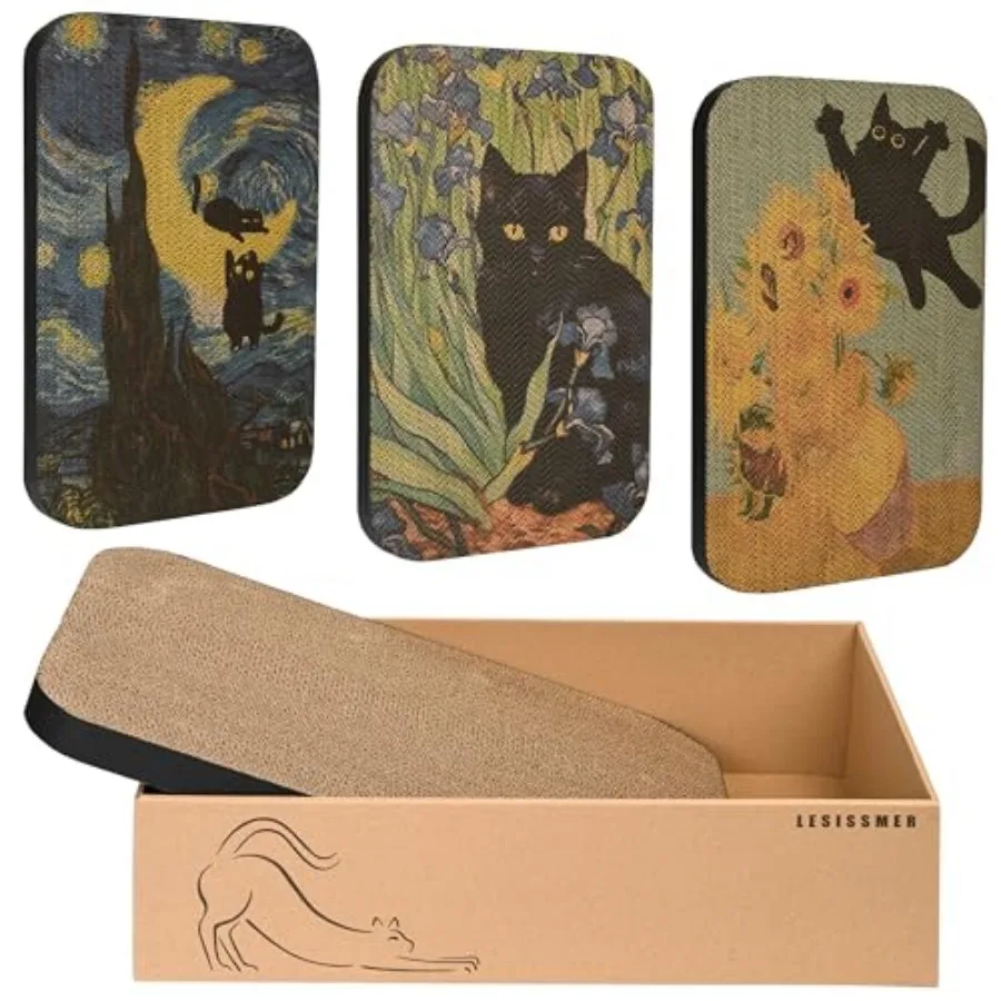 Настенная когтеточка для кошек Art Cat, 3 штуки, с коробкой, картонная, для защиты стен
Настенная когтеточка для кошек Art Cat, 3 штуки, с коробкой, картонная, для защиты стен