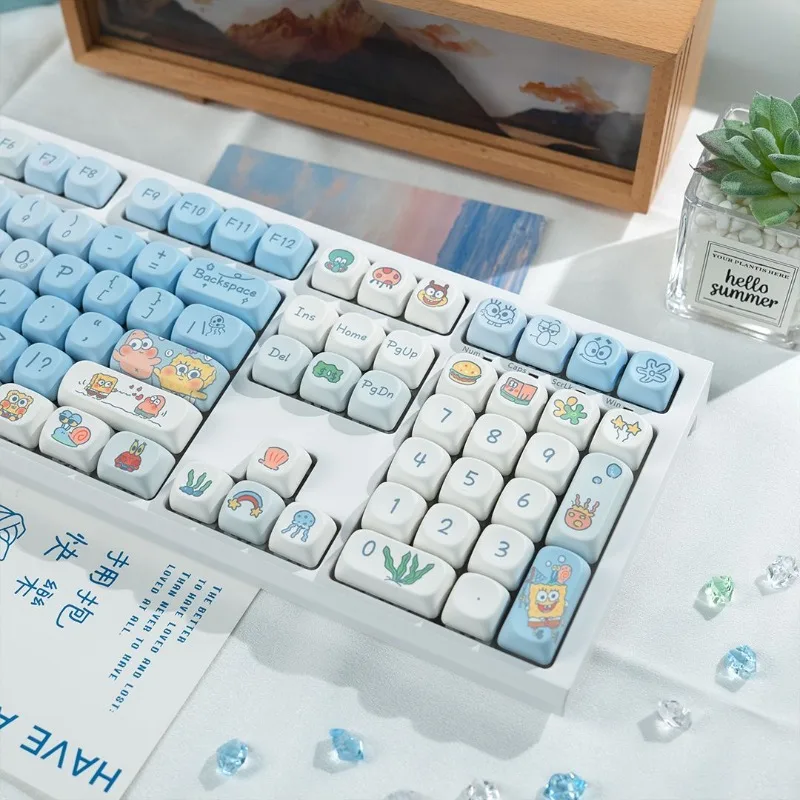 Cute SpongeBo SquarePants Mechanical Keyboard Blue Switch Punk Typewriter Style for Girls Women Office Laptop Desktop Anime New
Cute SpongeBo SquarePants Mechanical Keyboard Blue Switch Punk Typewriter Style for Girls Women Office Laptop Desktop Anime New
